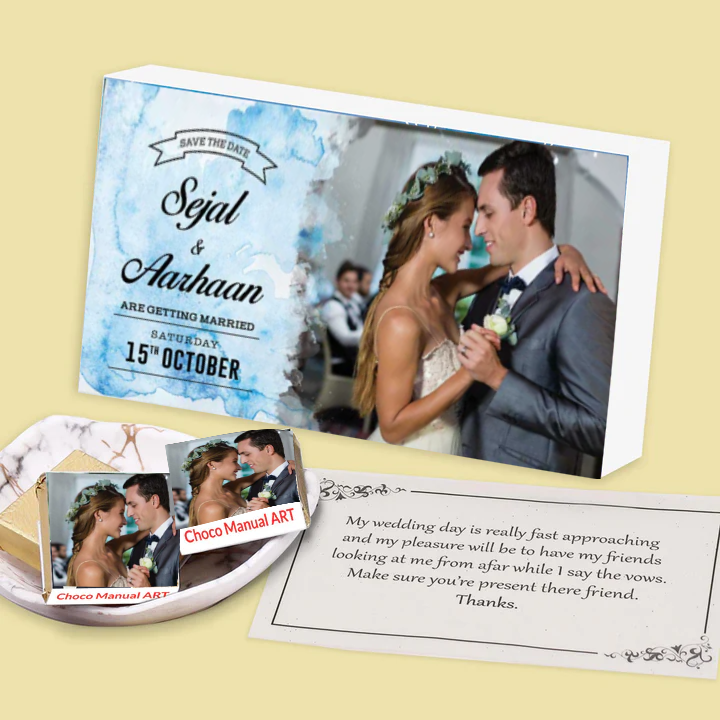 Save the date personalised wedding invitation