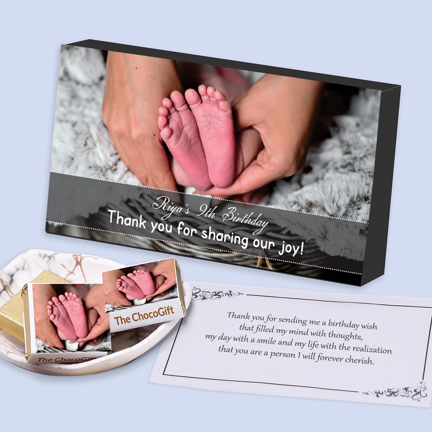 Little steps for little feet customised birthday return gift