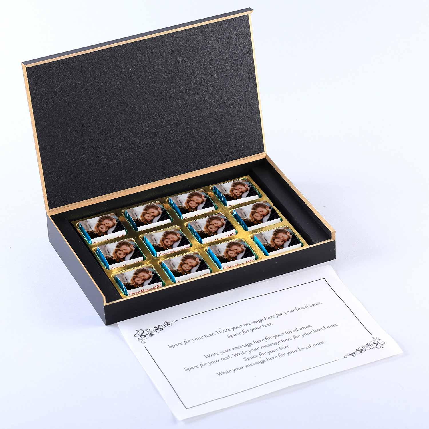 customized chocolates with photo printed on wrapper - Choco Manual ART