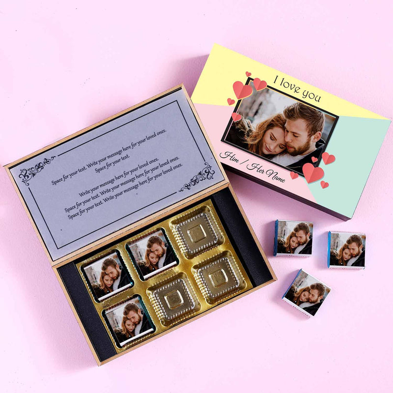 customized chocolates with photo printed on wrapper - Choco Manual ART