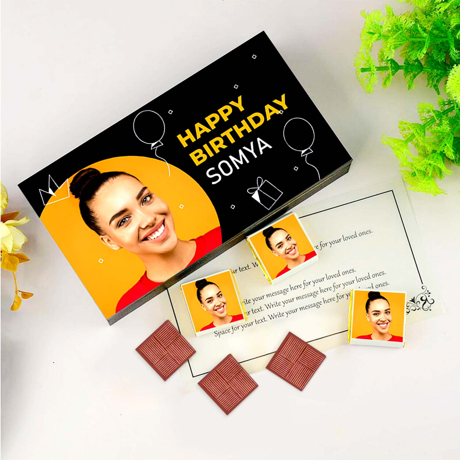 Lovely Customised Chocolate for Birthday Gift