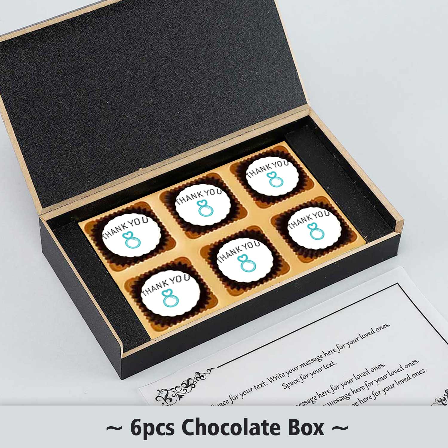 Elegant white anniversary return gift chocolates