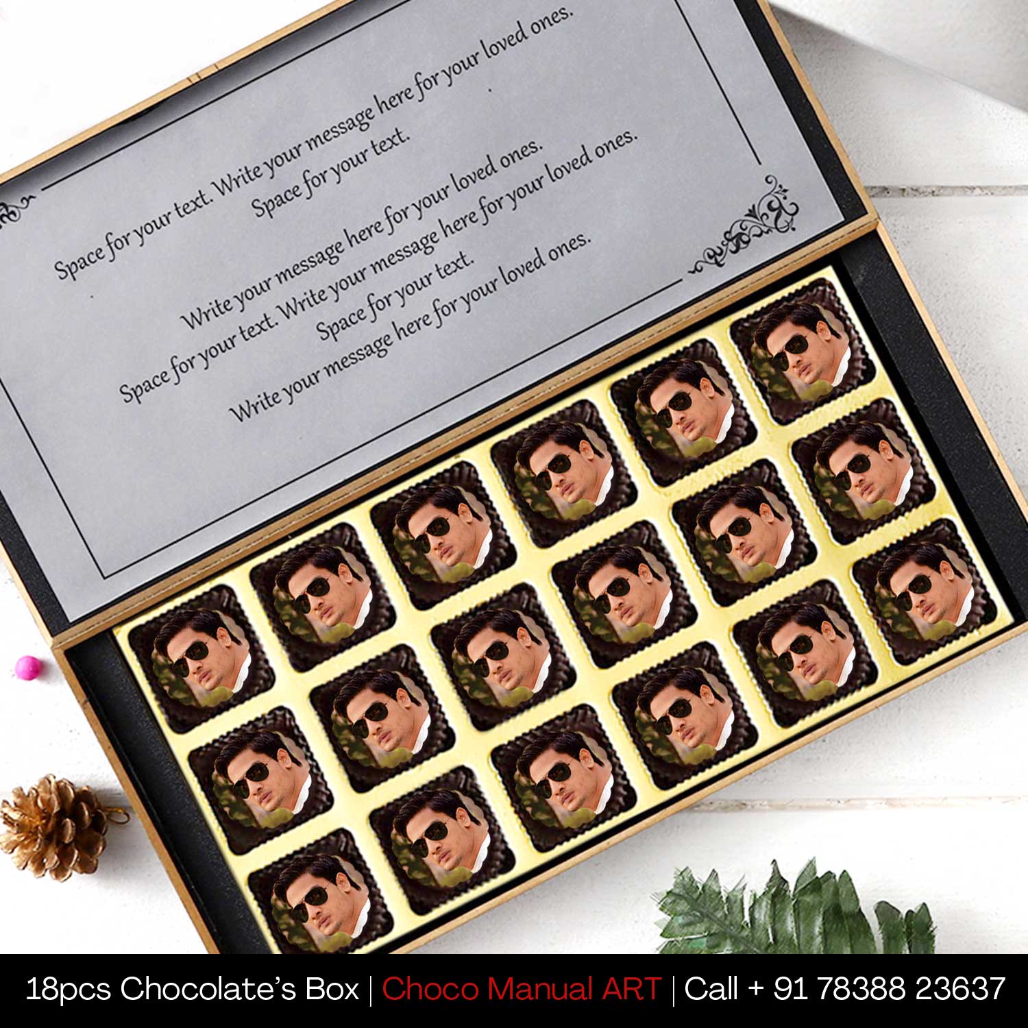 Buy Thank You Chocolate Gift Boxes with Personalisation - Choco ManualART