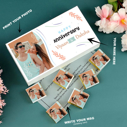 	Anniversary chocolates gift with naGift items for anniversary. Marriage anniversary gifts for couple ideas.me Printed wrappers.