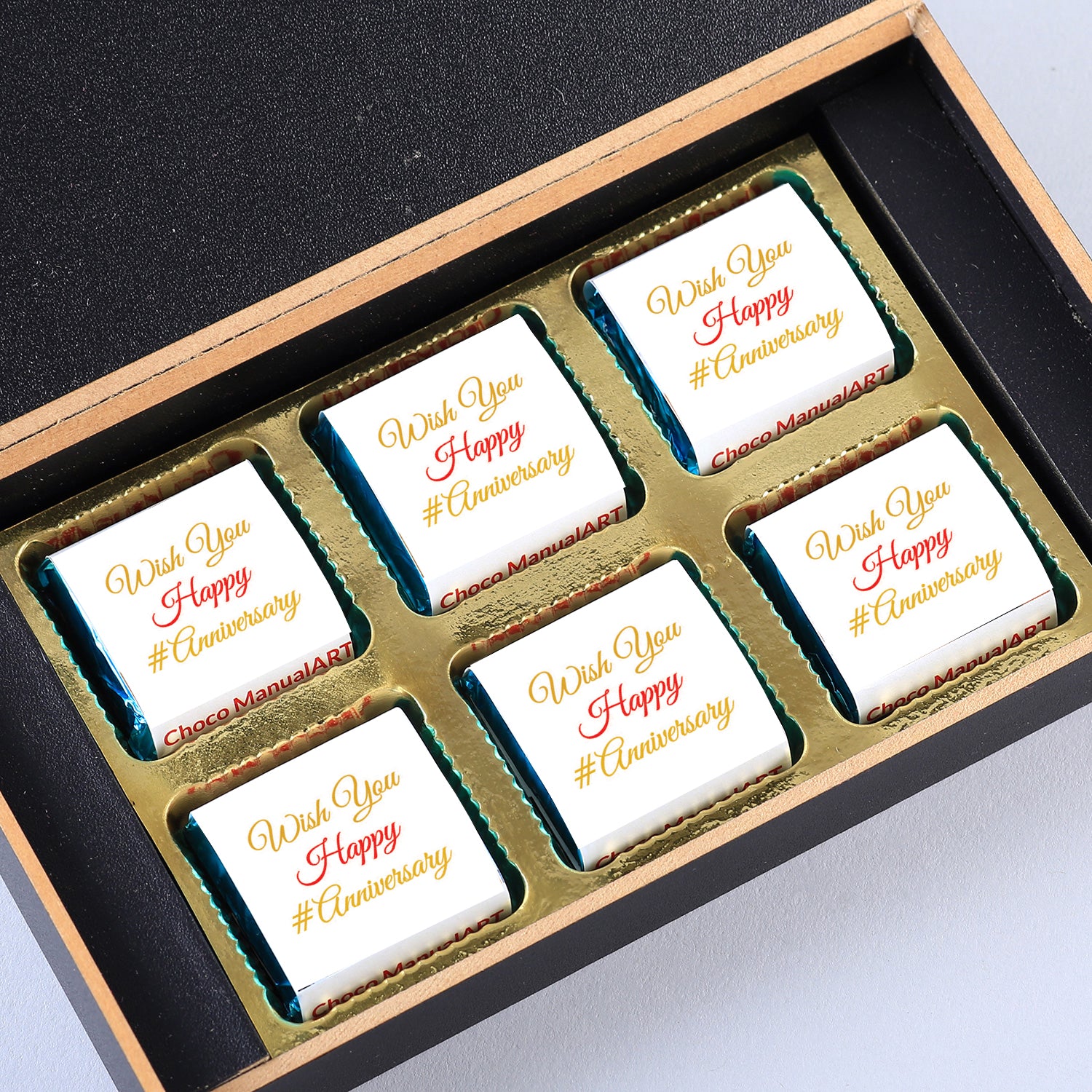 Names with Photo design Printed on Chocolate Wrappers