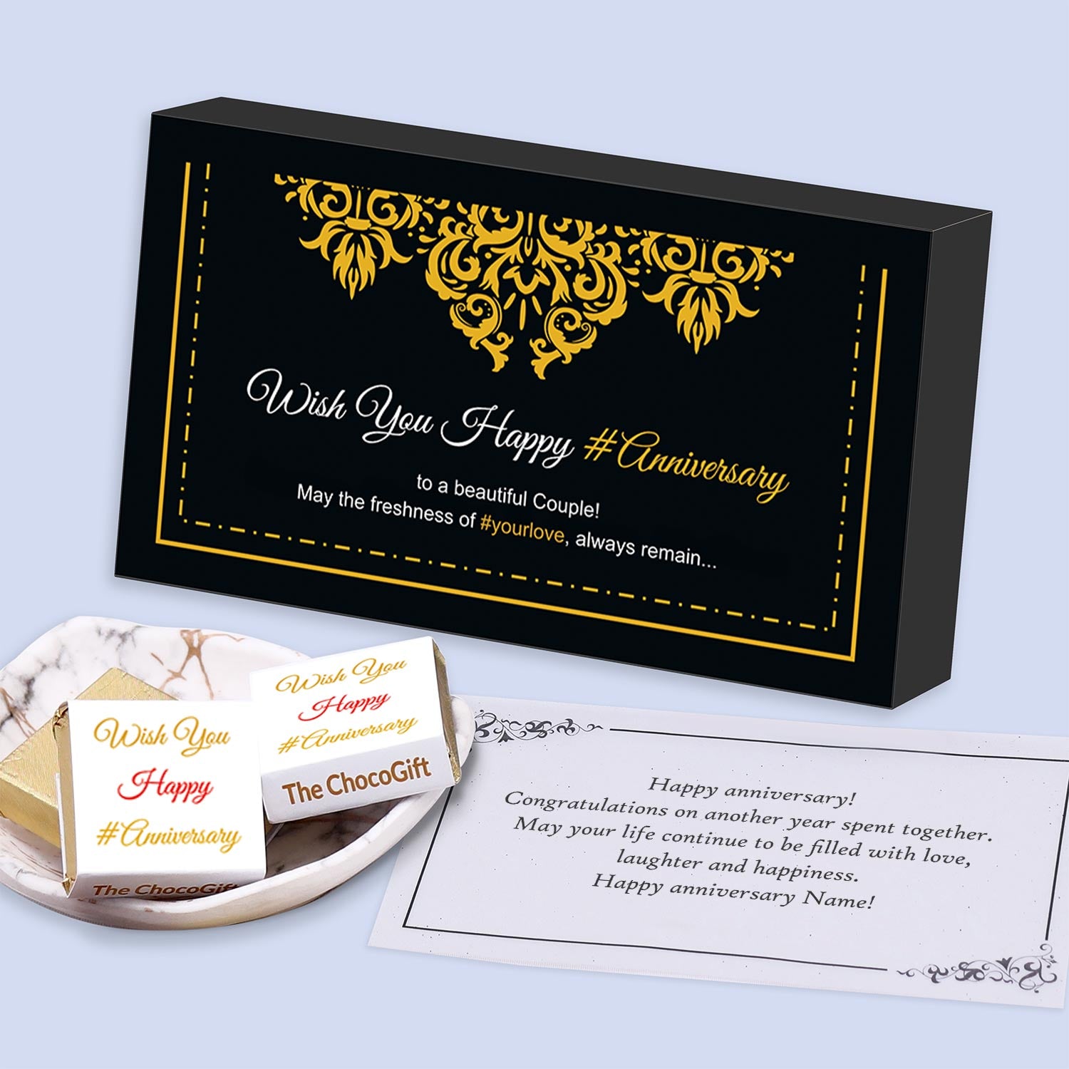 Gift box of chocolates with Wrapper Print