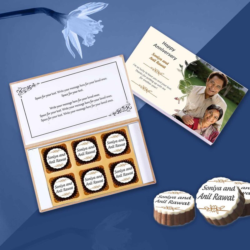 Personalised chocolates to celebrate the togetherness