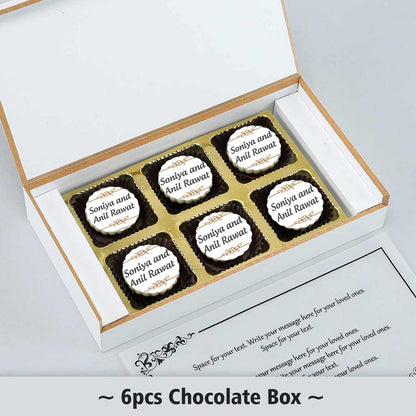 Personalised chocolates to celebrate the togetherness