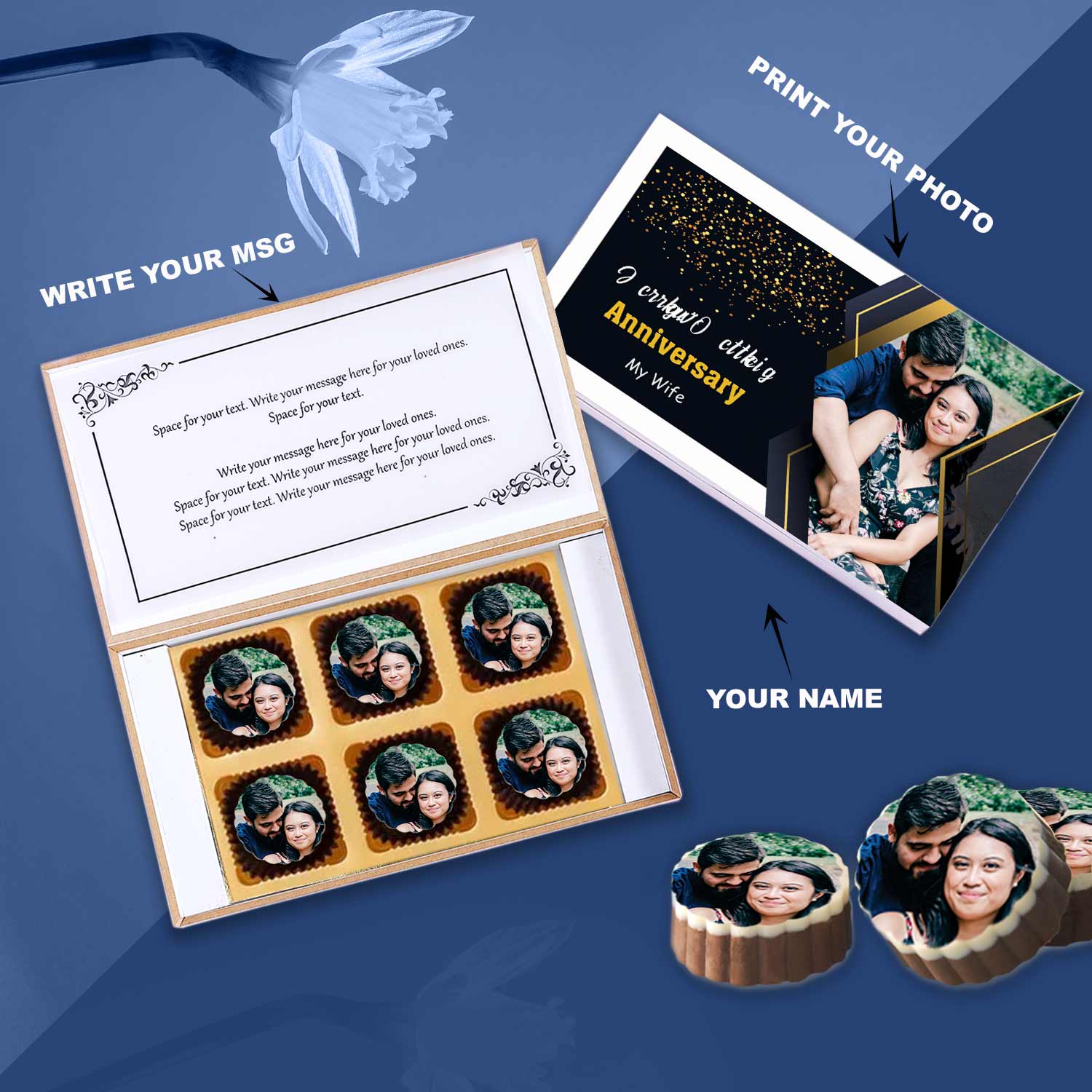 Make your anniversary happiest with customised chocolates