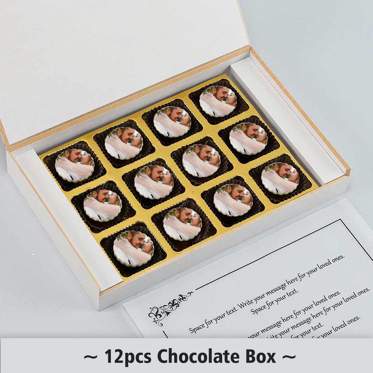 Photo collage Personalised Chocolates Anniversary Invitation