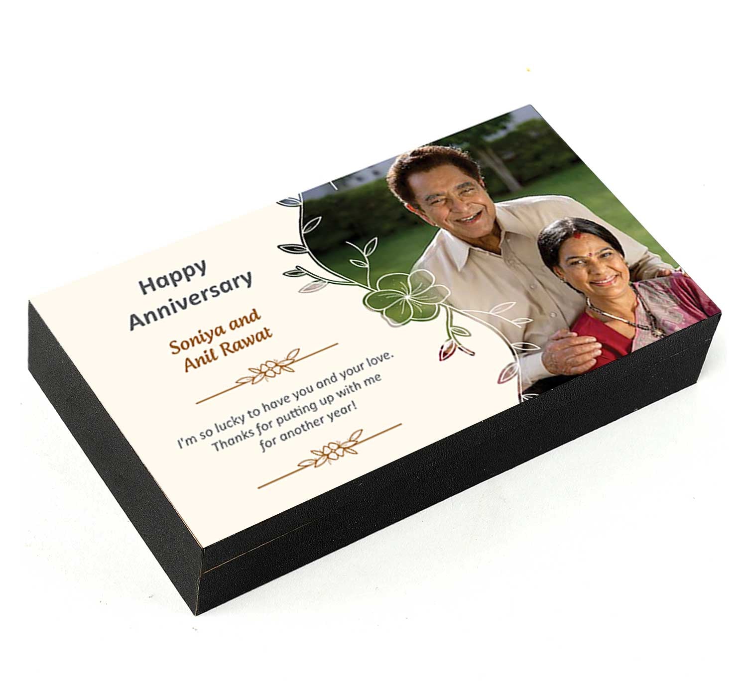 Personalised chocolates to celebrate the togetherness