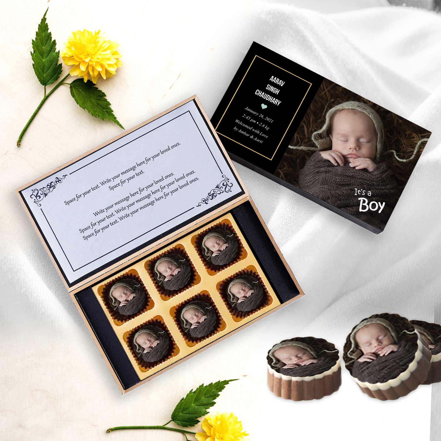 "It's a Boy" announcement personalised gift