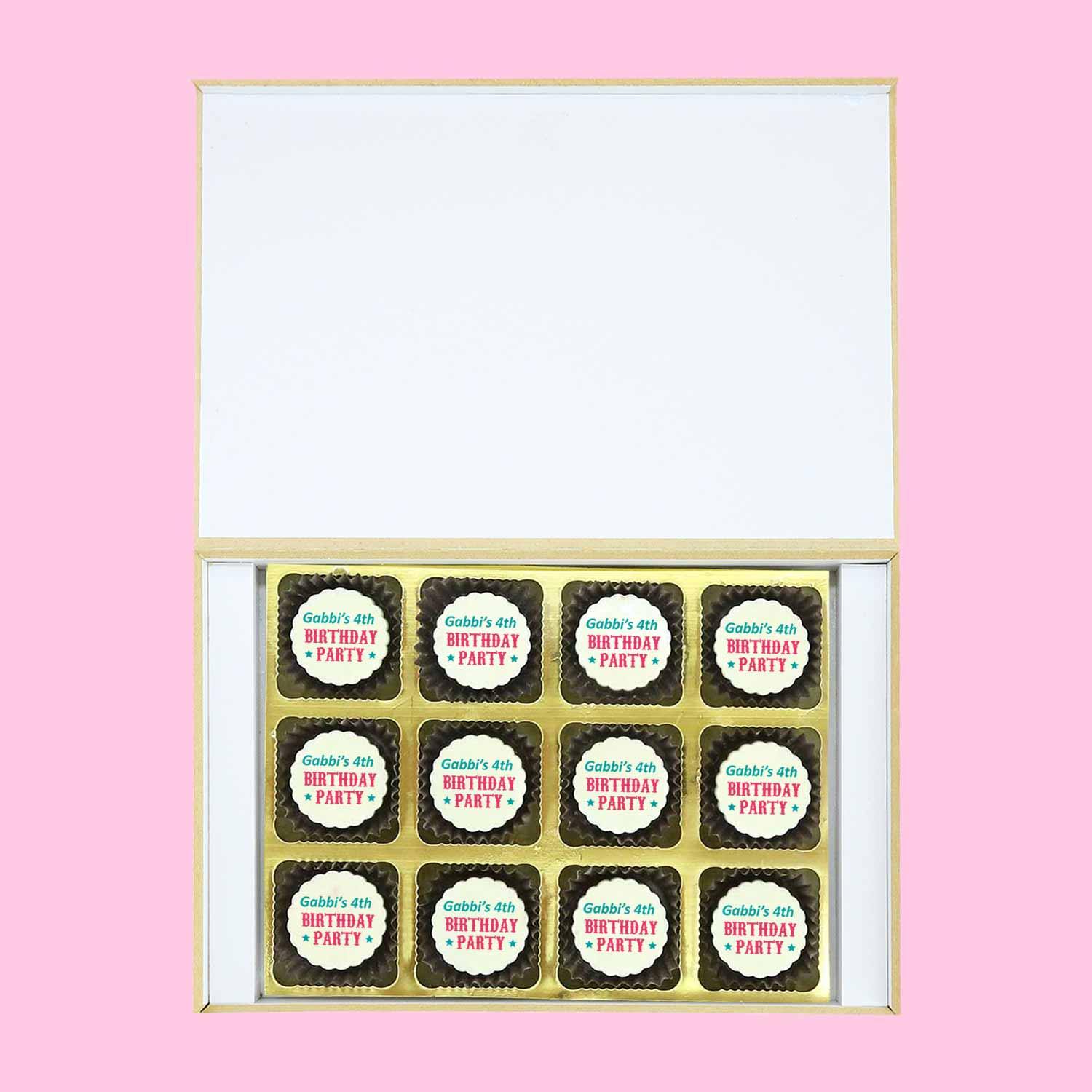 Candies & Toffees birthday personalised invitation - Choco ManualART