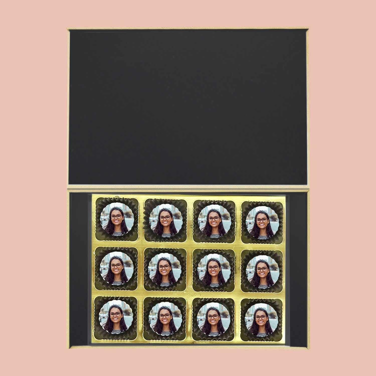 Sweet 16 Birthday Invitation Photo Printed chocolates - Choco ManualART