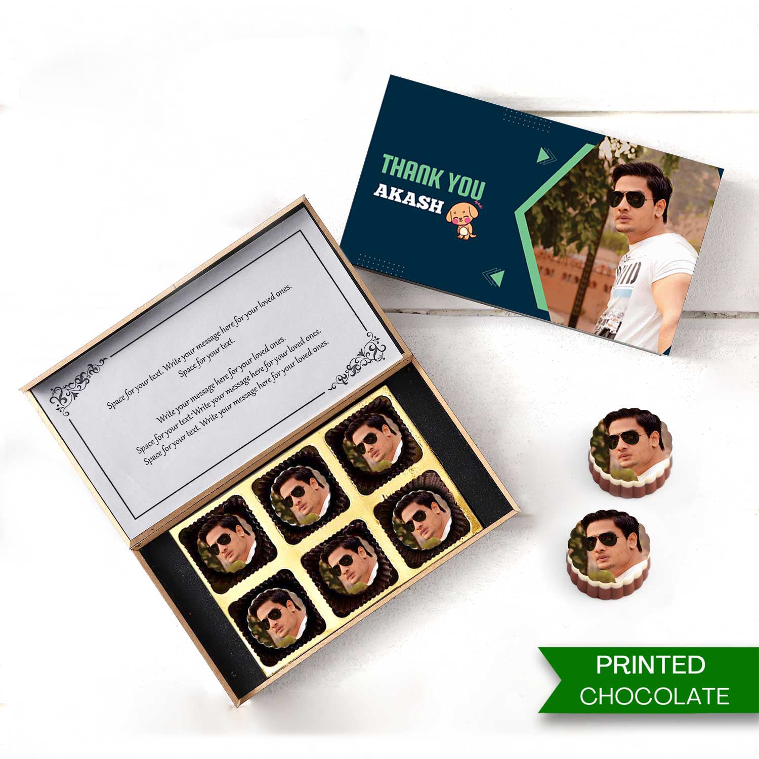 Buy Thank You Chocolate Gift Boxes with Personalisation - Choco ManualART