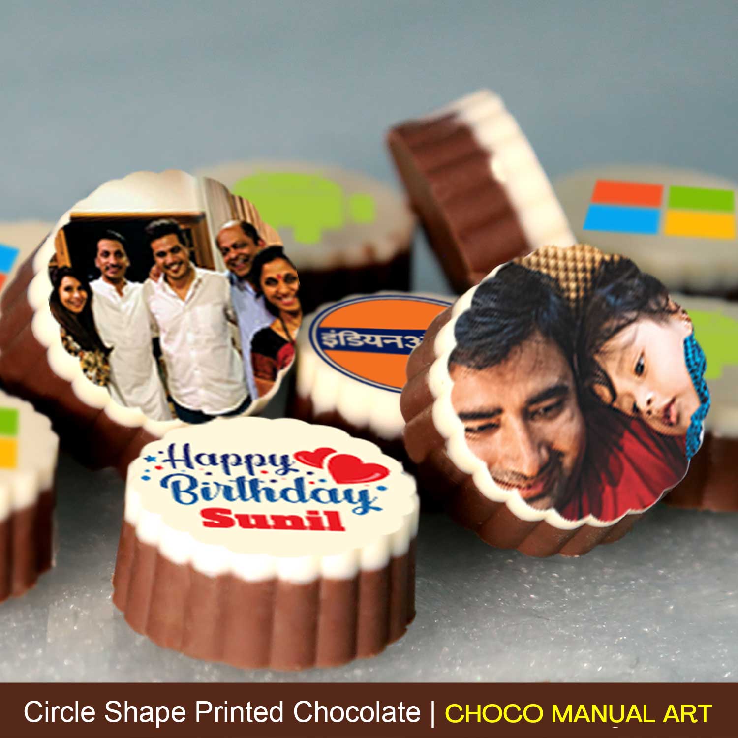 Customised Printed Chocolates father's day Gift