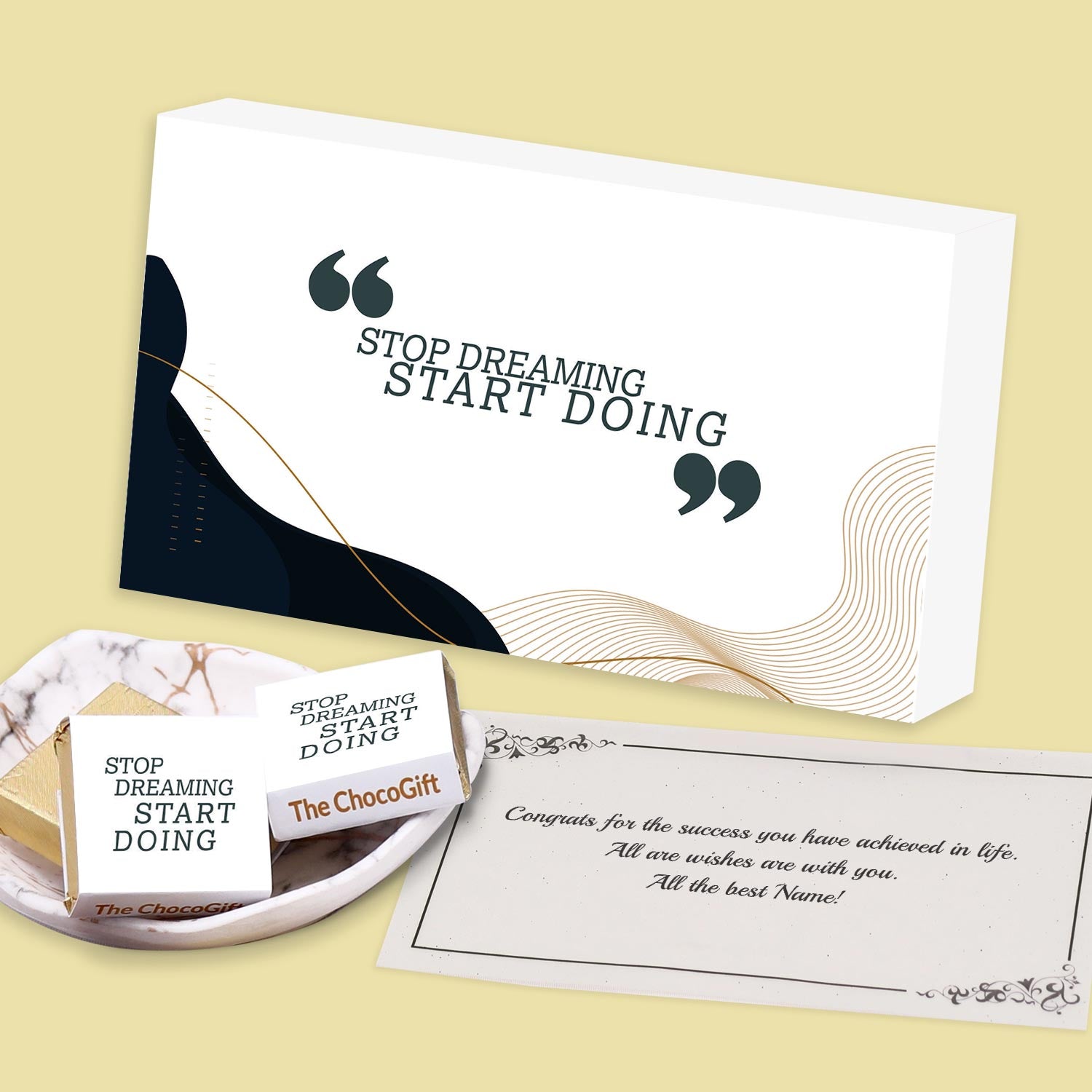 Customised best friend gifts to say Stop Dreaming Start Doing