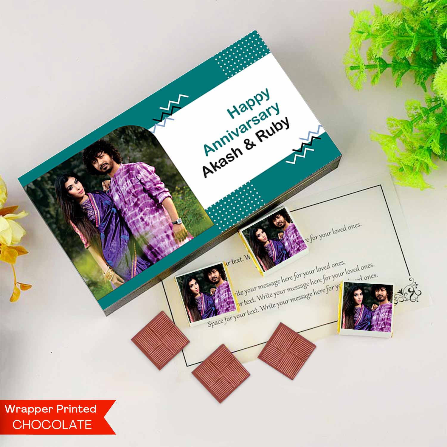 Best unique gifts for Anniversary I Buy Image Printed Chocolates Online