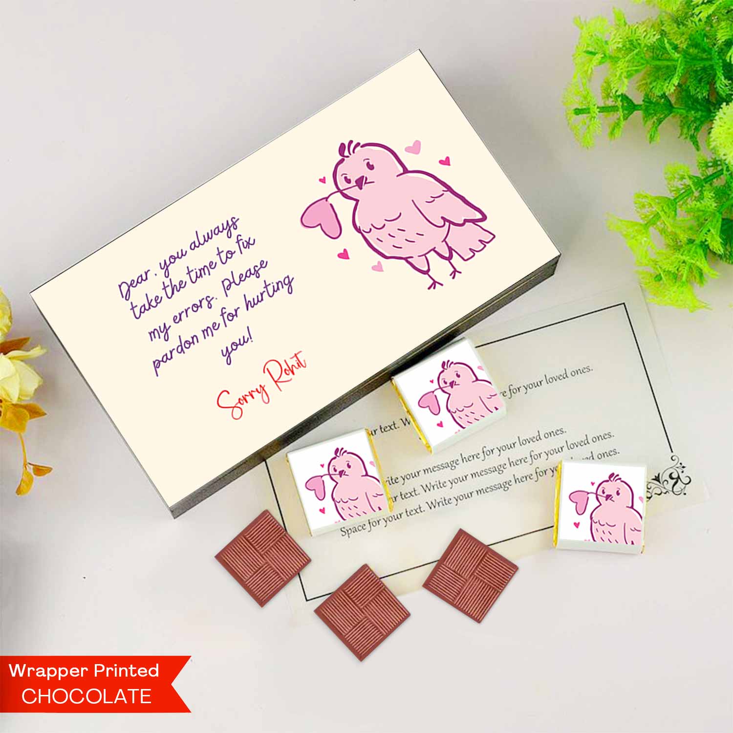 Personalised chocolate gift box I Free shipping I Delicious chocolates