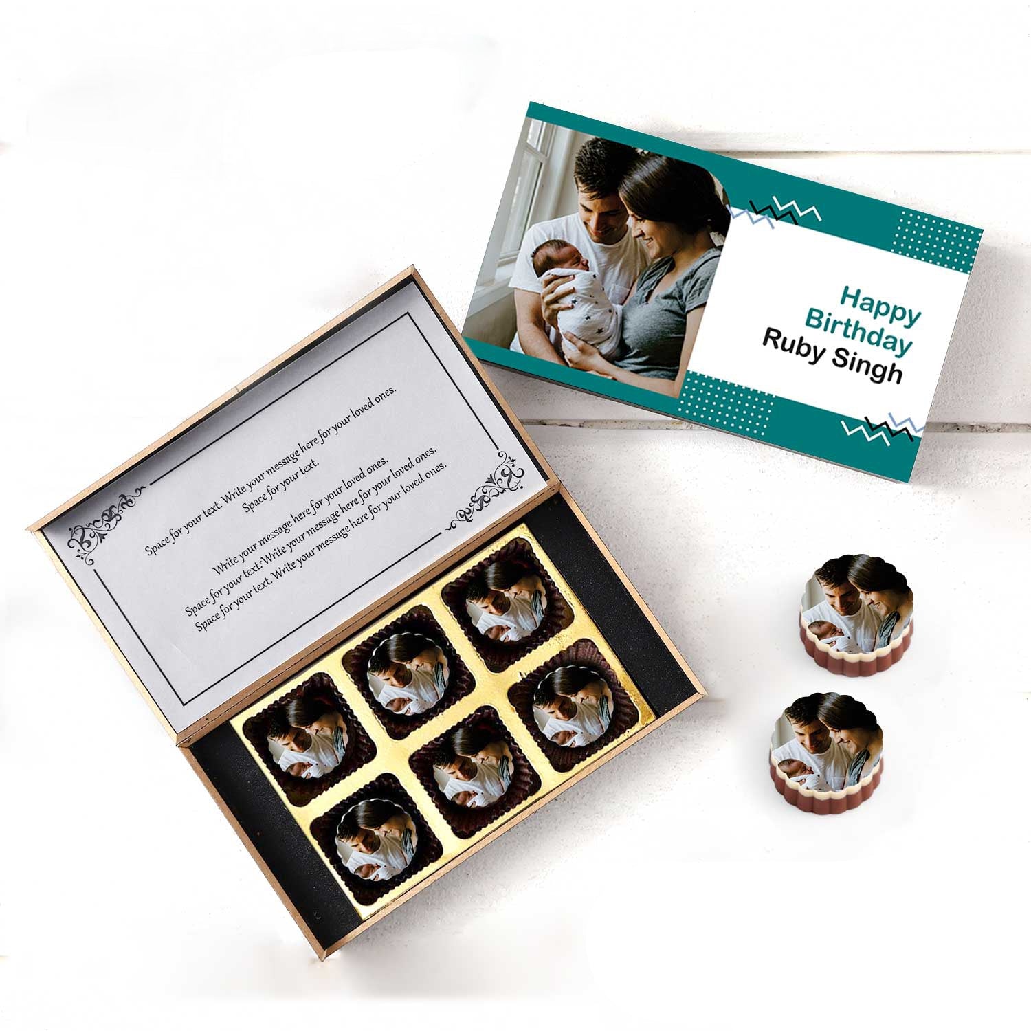 Chocolate with Photo Printed on it