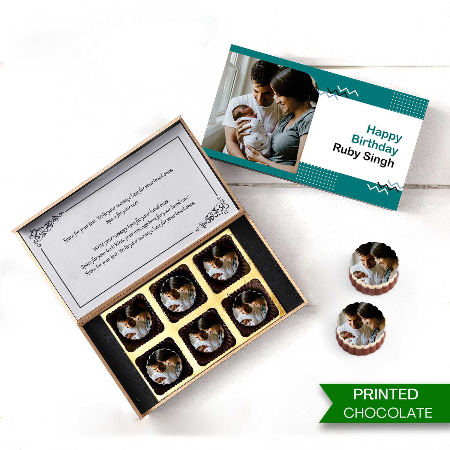 Chocolate with Photo Printed on it