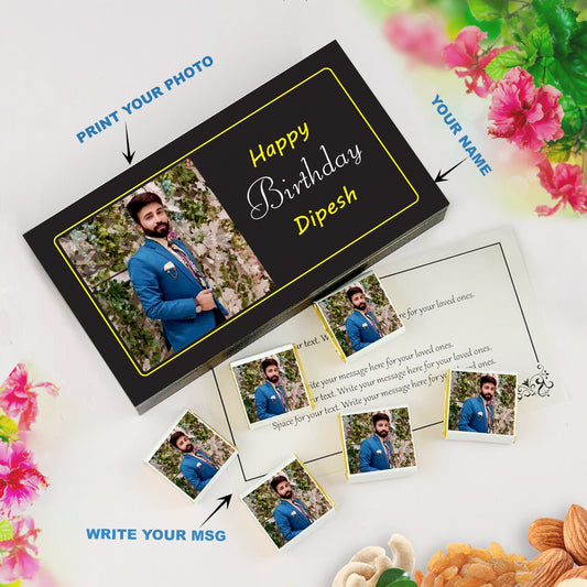 Printed Chocolate Box For Birthday. Gift Boxes For Chidren Birthday Party.Chocolate gift for him.