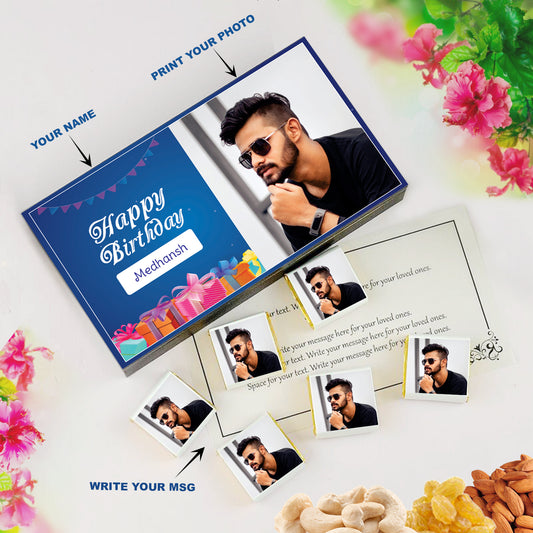   Write a Birthday Greeting Send them warm wishes for the birthday. Your message will be printed on butter paper and placed inside the gift box.