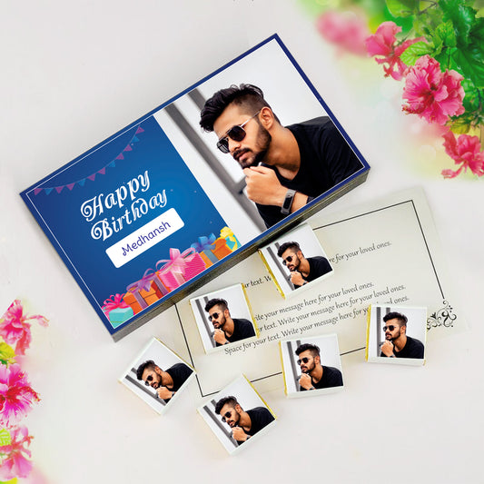 Birthday gift Ideas For Husband and Wife. Personalised Chocolate Box For Boyfriend and Girlfriend. Customised Gift Mom and Sister.