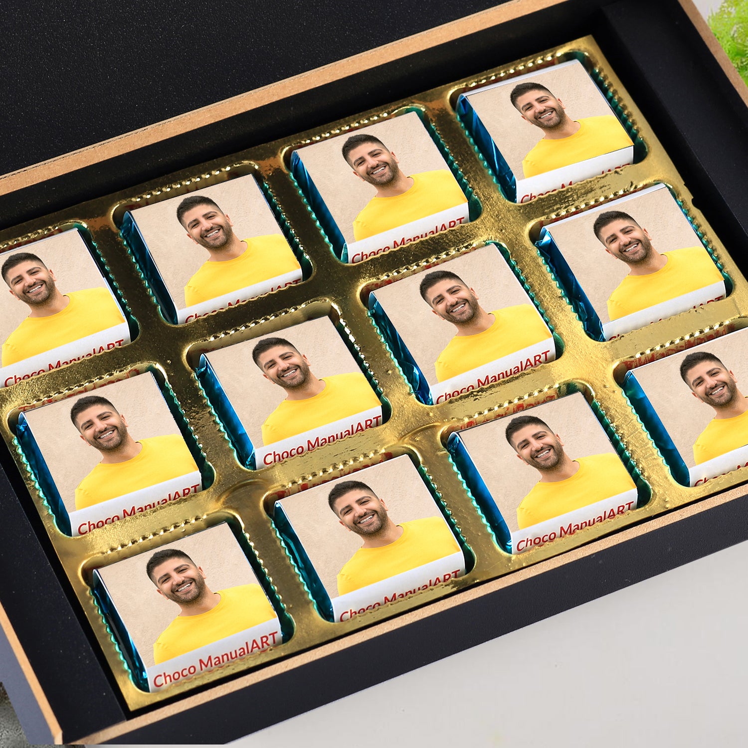 WRAPPER PRINTED CHOCOLATE GIFTS ONLINE FOR BIRTHDAY BOY/GIRL WITH THEIR PICTURE ON A BOX.Customised Gift Mom and Sister. Best Friend Photo On Chocolate Box .