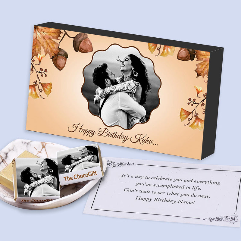 Personalised chocolates with photo