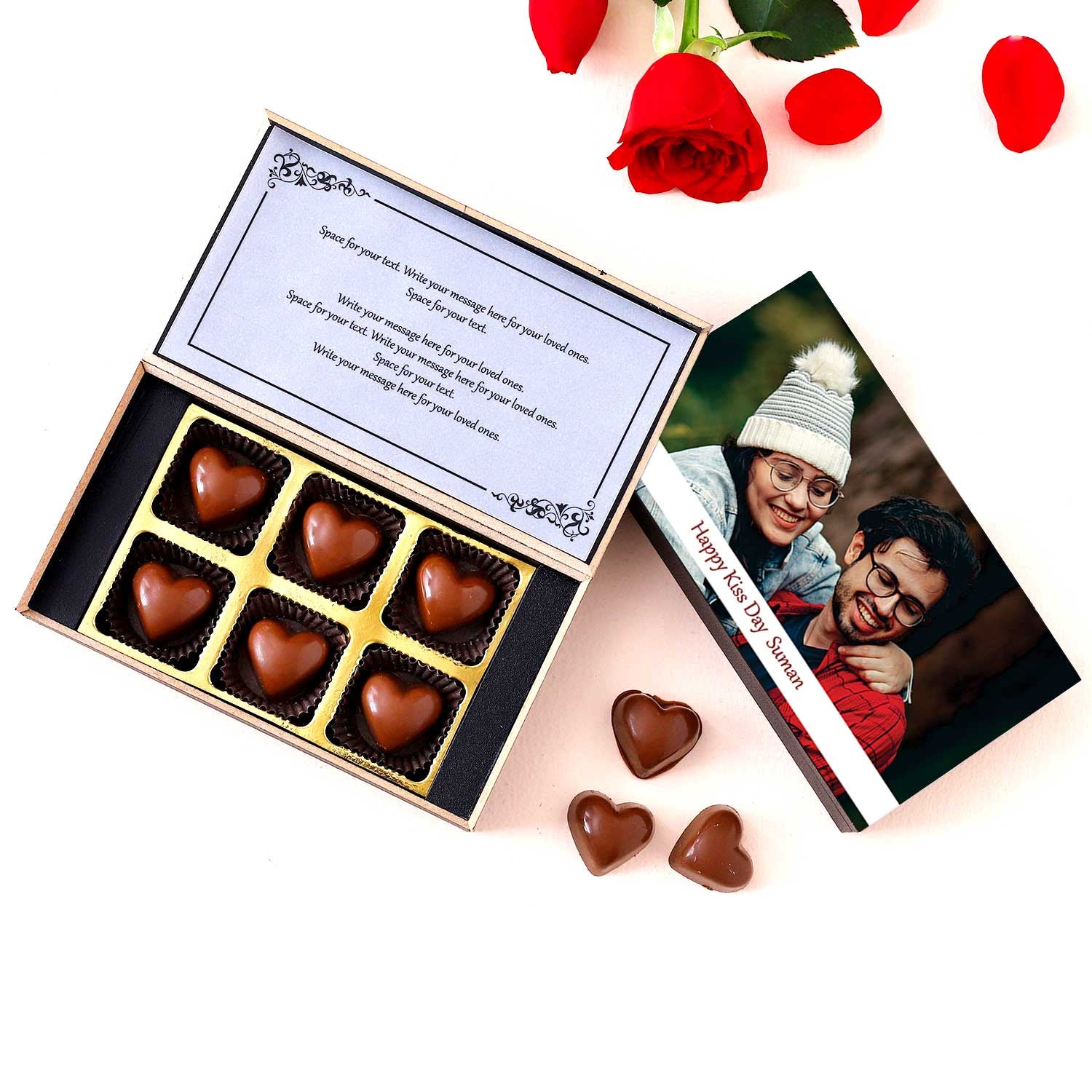 Kiss Day Heart Shape chocolates Special gift