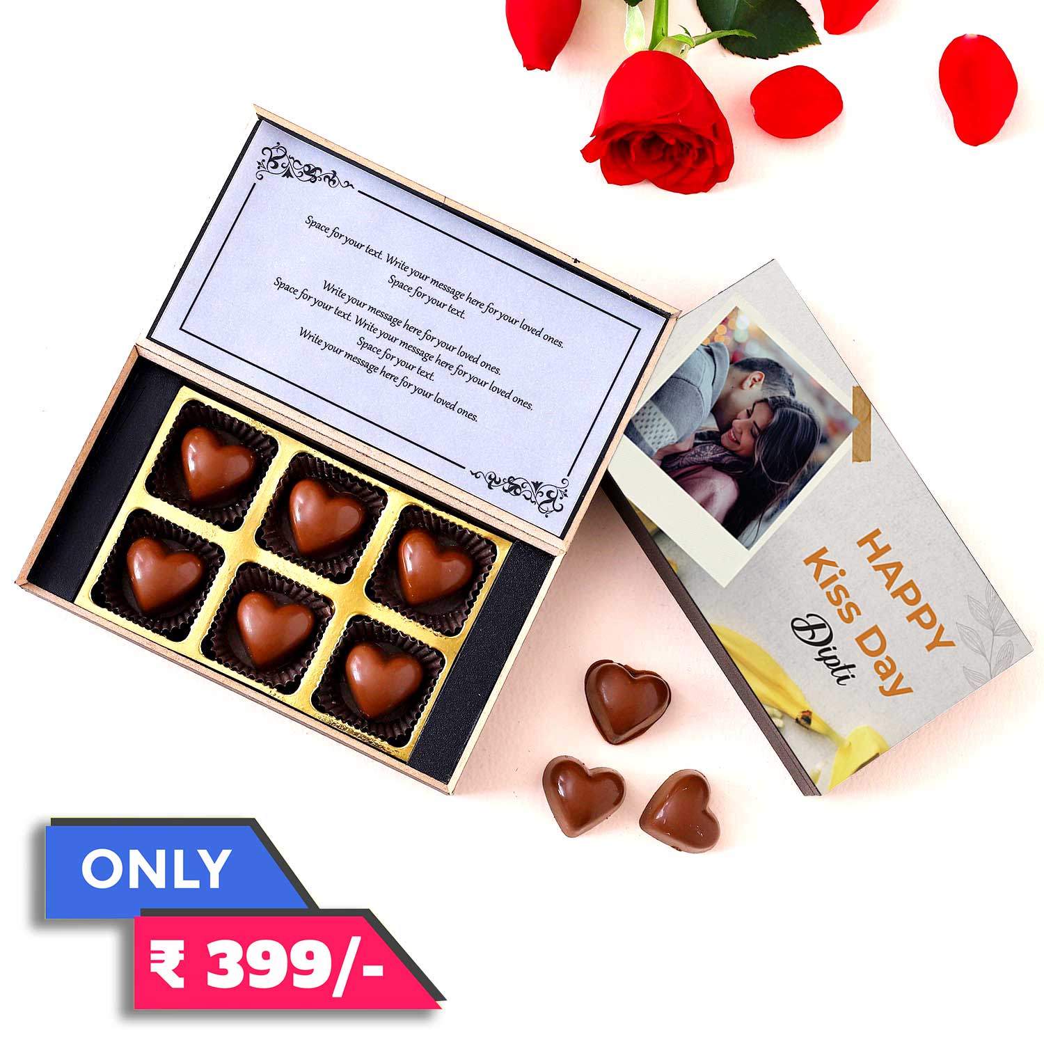 Kiss Day Unique Chocolate gift I Buy at Choco ManualART