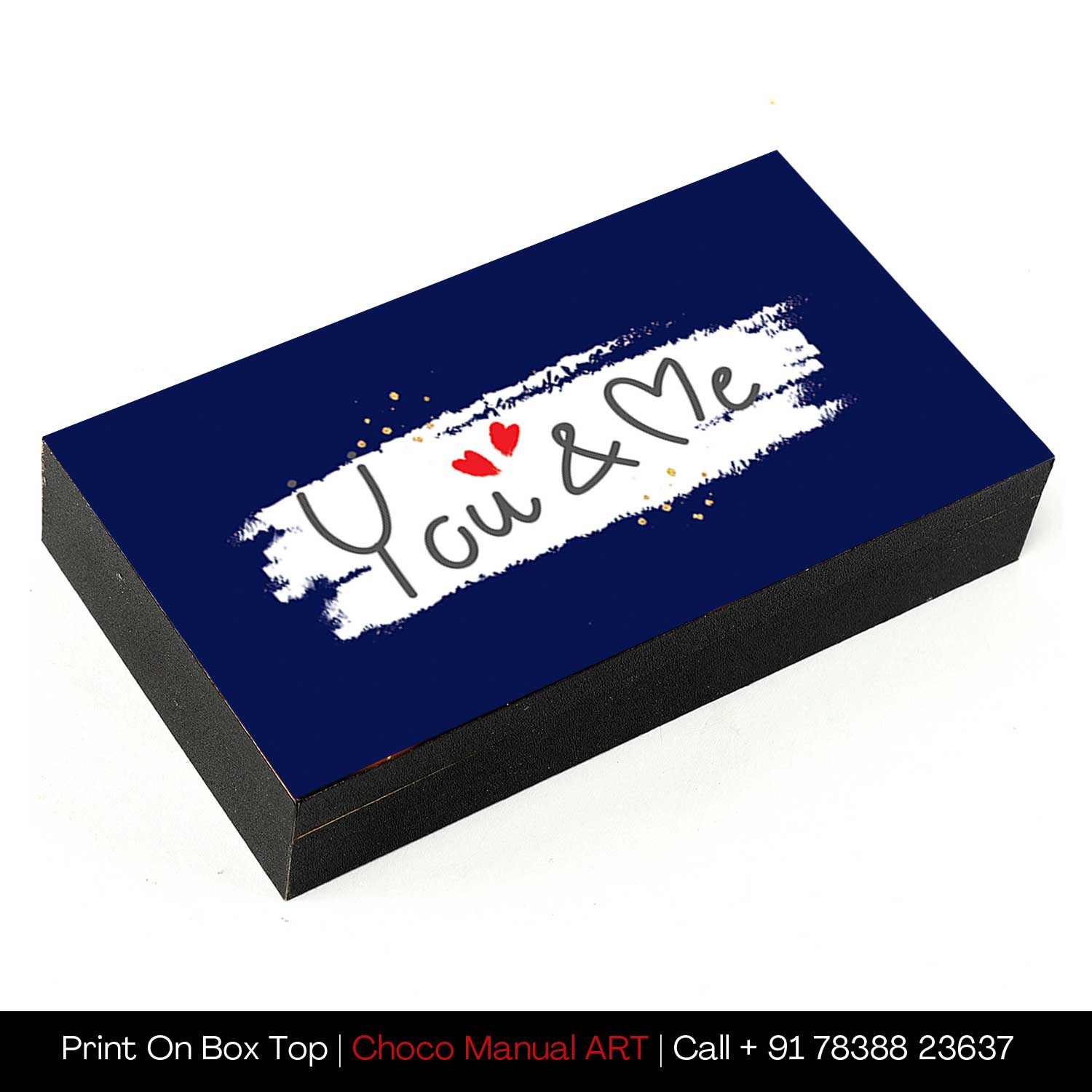 Personalised I LOVE YOU Chocolate Gift with Name and Message Print on them