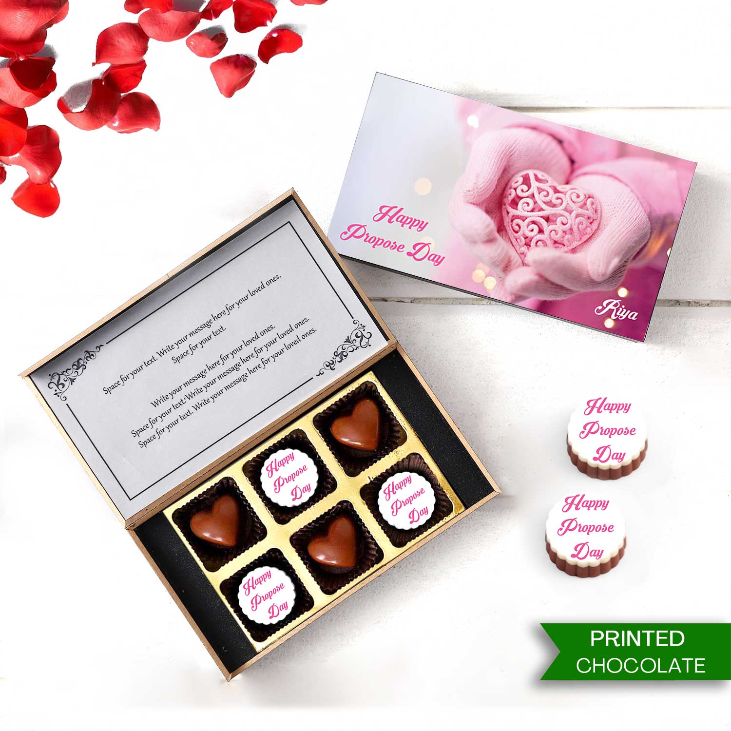 Propose Day Personalised Chocolate gift I Buy at Choco ManualART