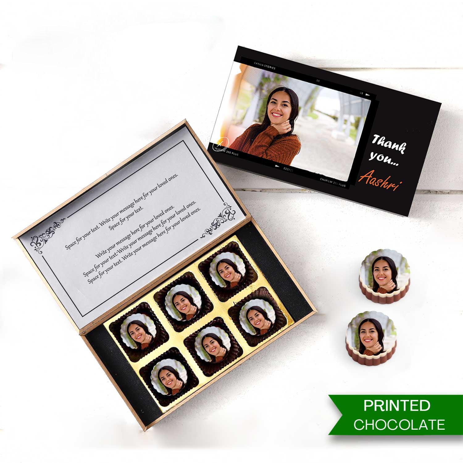 Send/Buy Personalised Messages Chocolate For Thank You