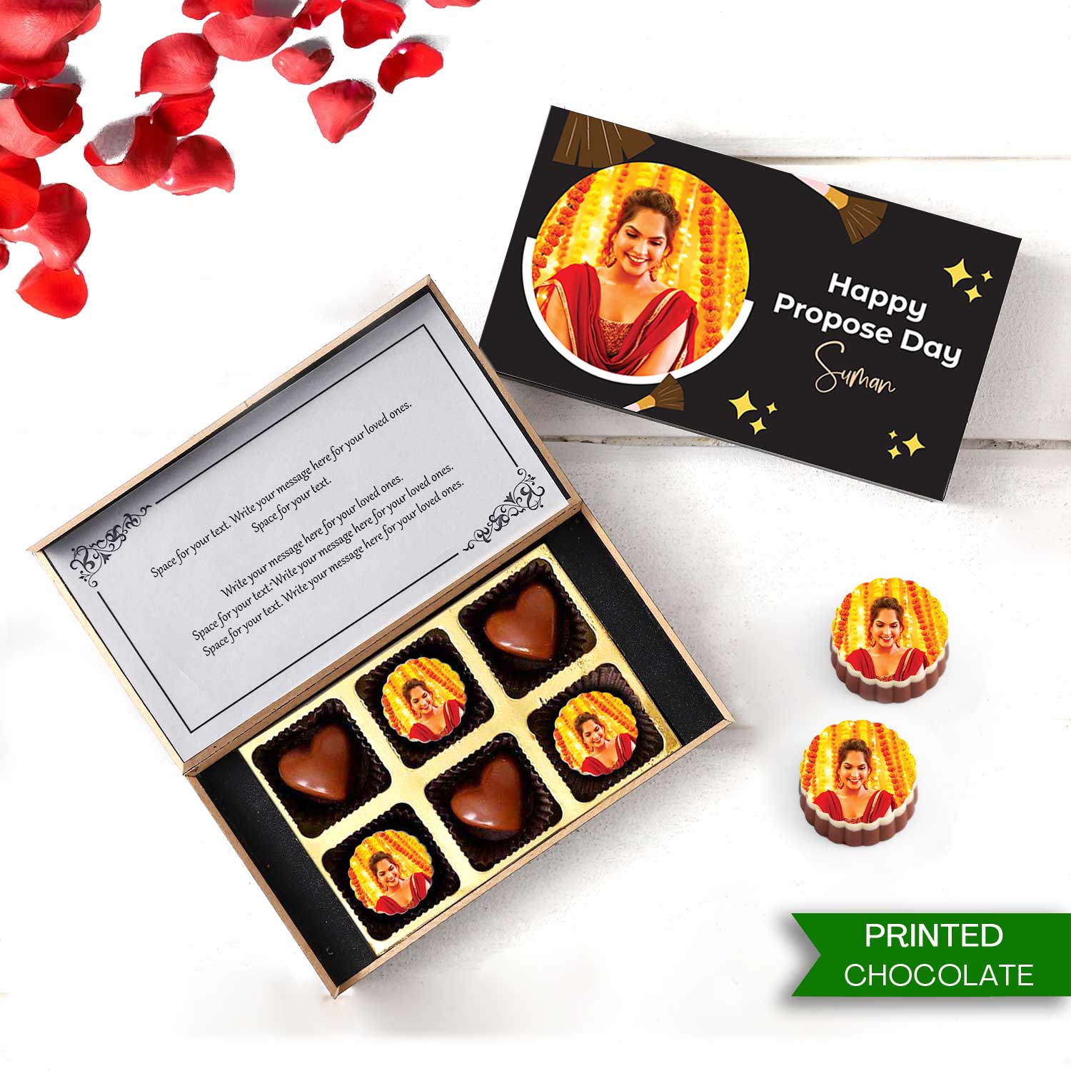 Customised Chocolate gift for Propose Day