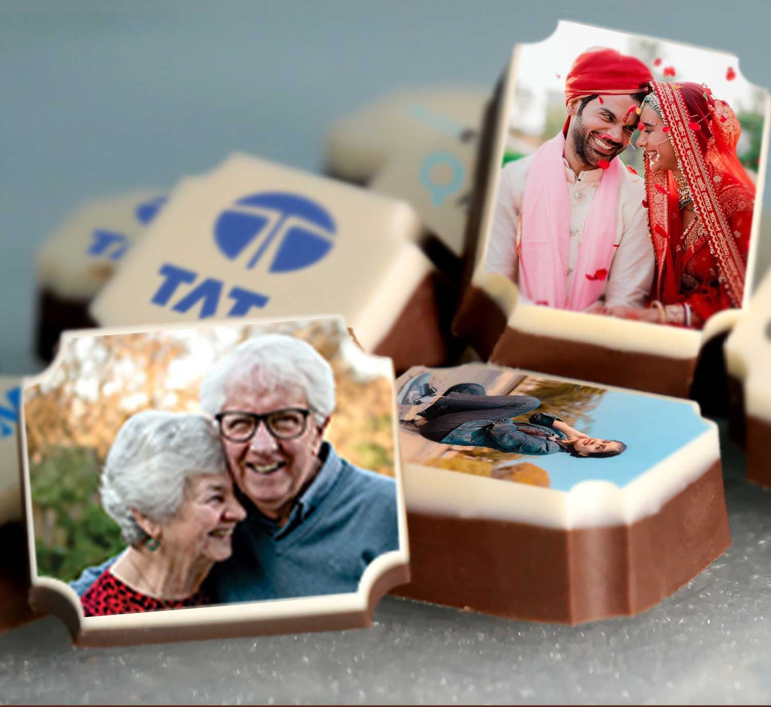 40th anniversary photo printed box of chocolates