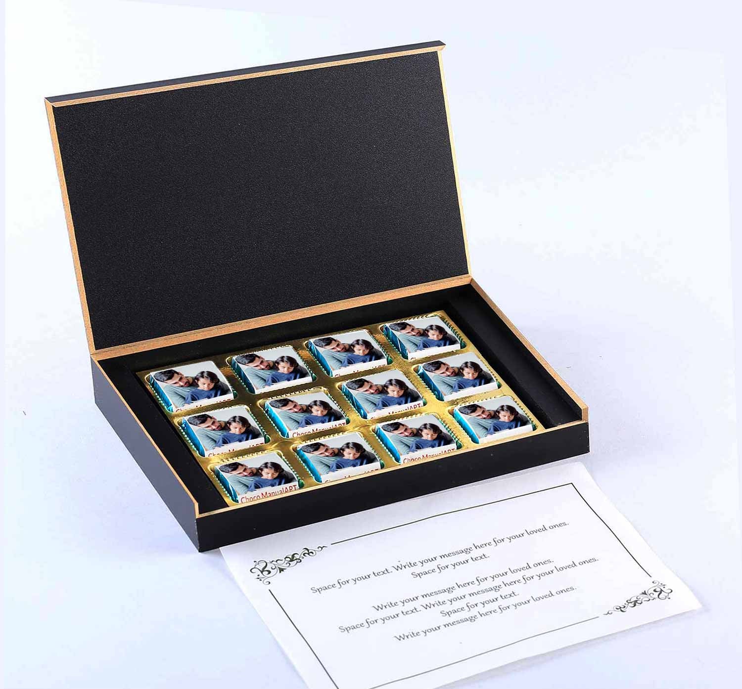 Personalized Message Photo and Name Printed Chocolate Gifts For Birthday