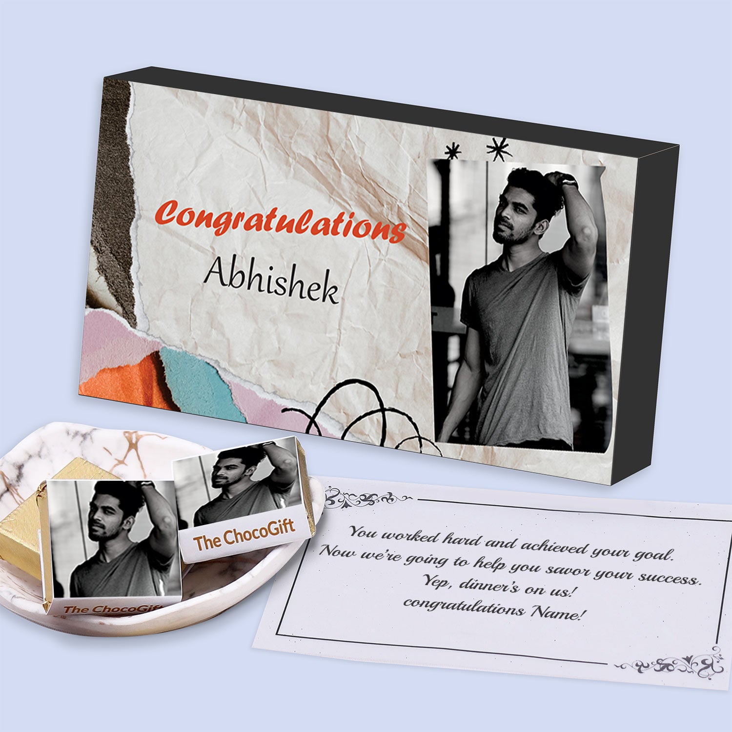 Congratulations Chocolate Gifts - Choco ManualART