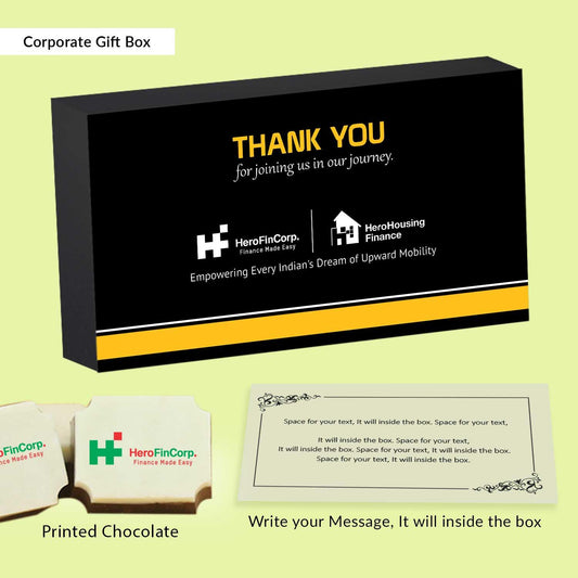 Beautiful black box of chocolates corporate gift - Choco Manual ART