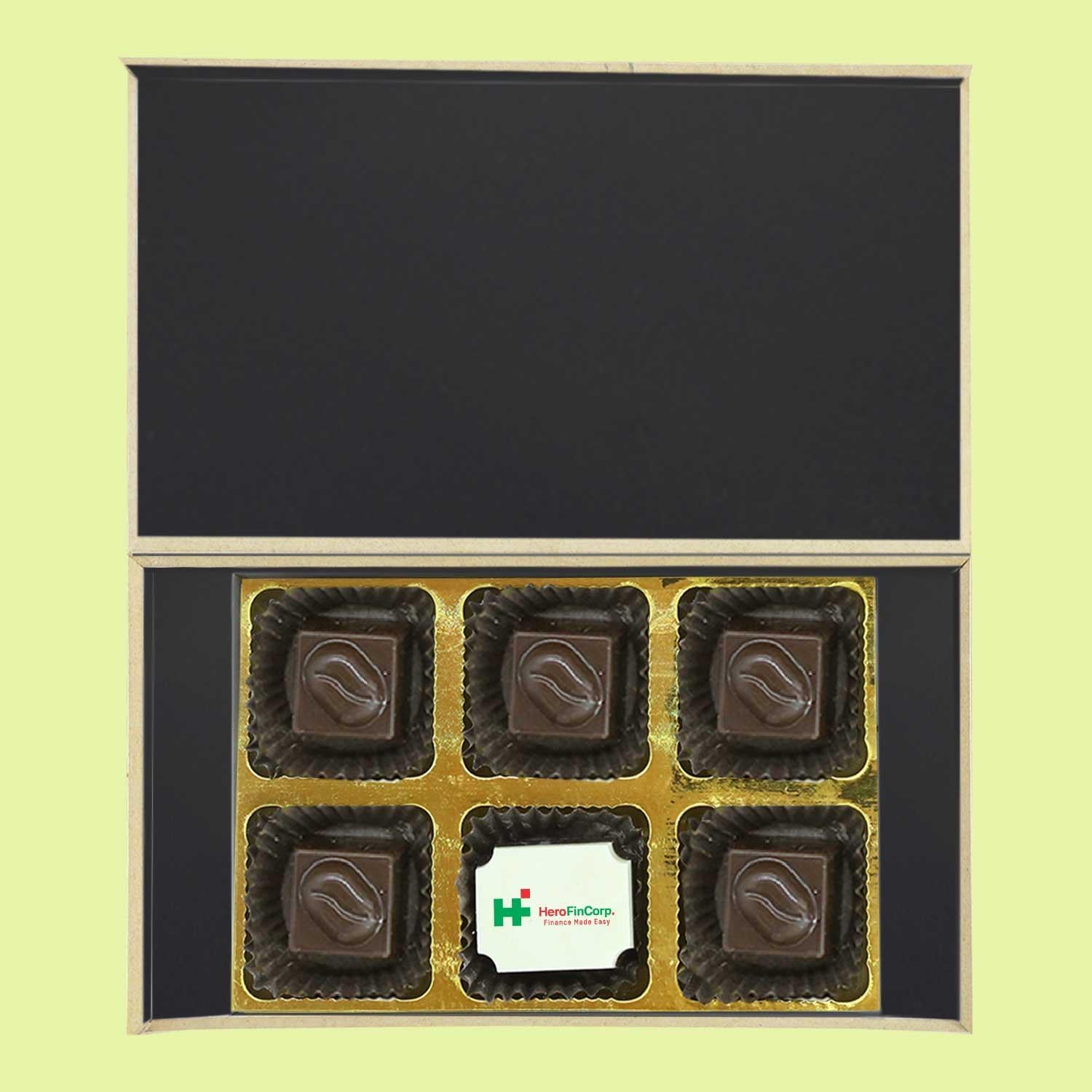Beautiful black box of chocolates corporate gift - Choco Manual ART