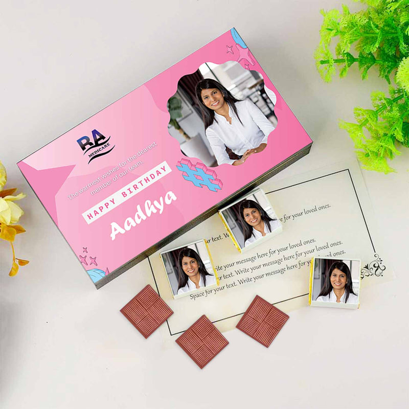 Corporate Chocolate Gift Ideas & Office Gifts for Employee's Birthdays I Elegant gift with wooden packaging