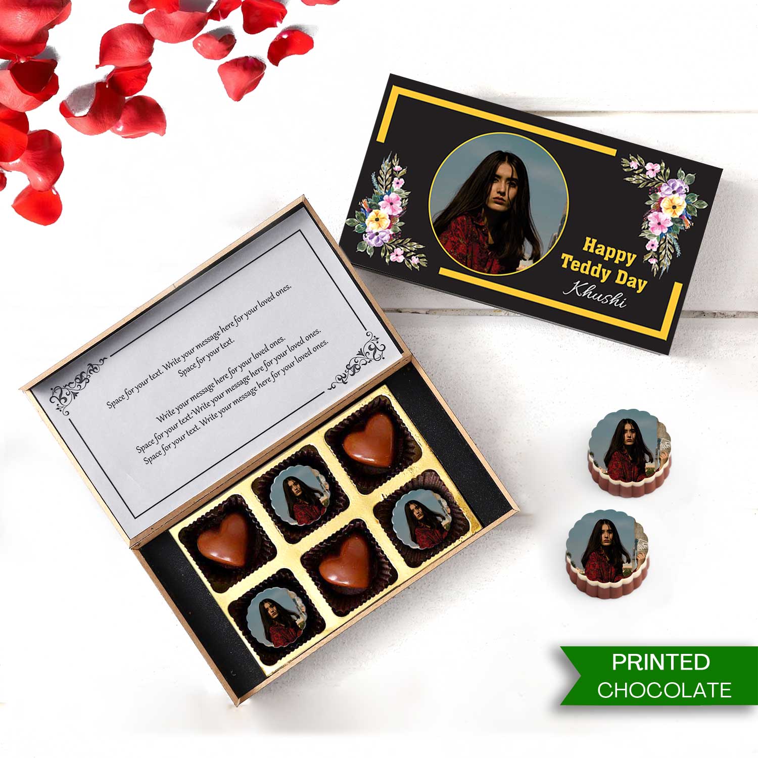 Customised Chocolate gift for Teddy Day