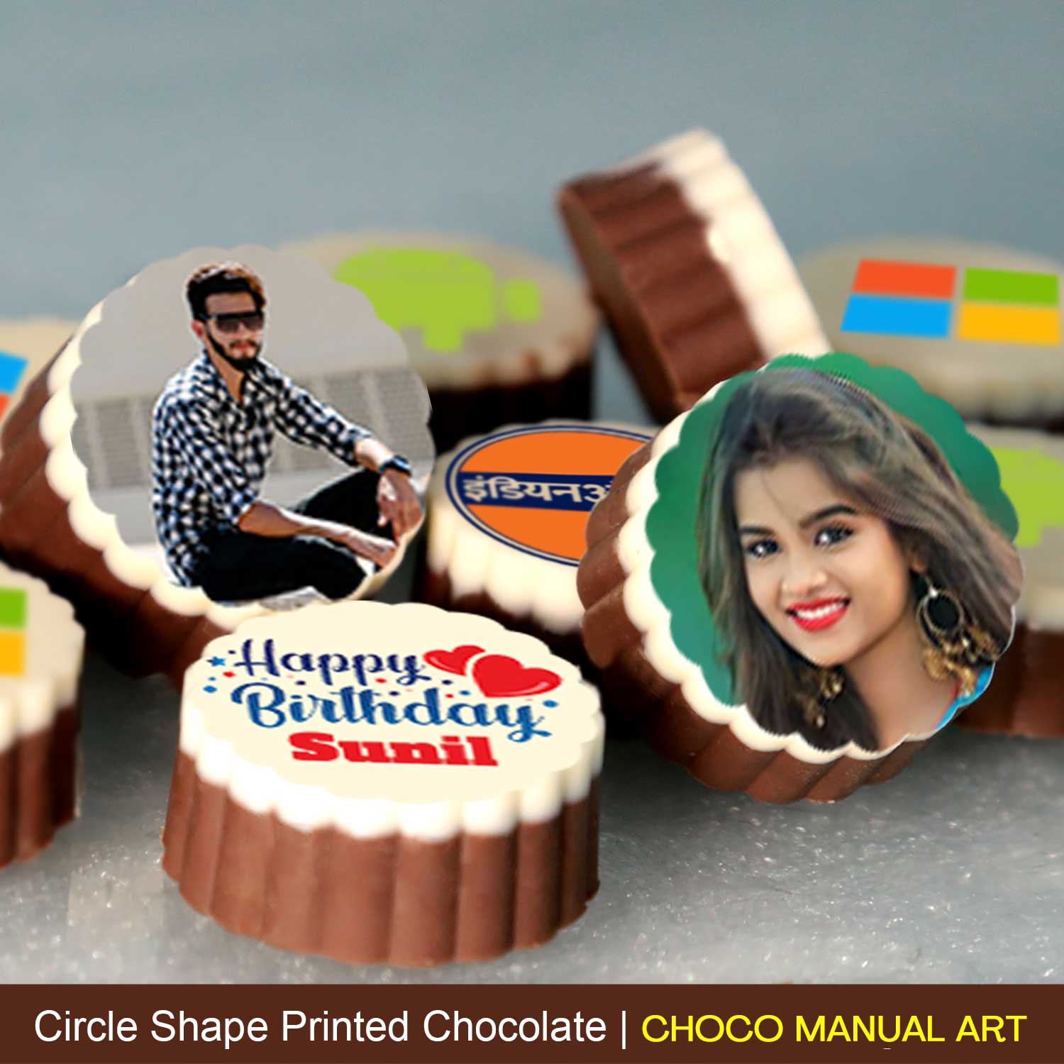 Customised Chocolates Box with Printed Photo