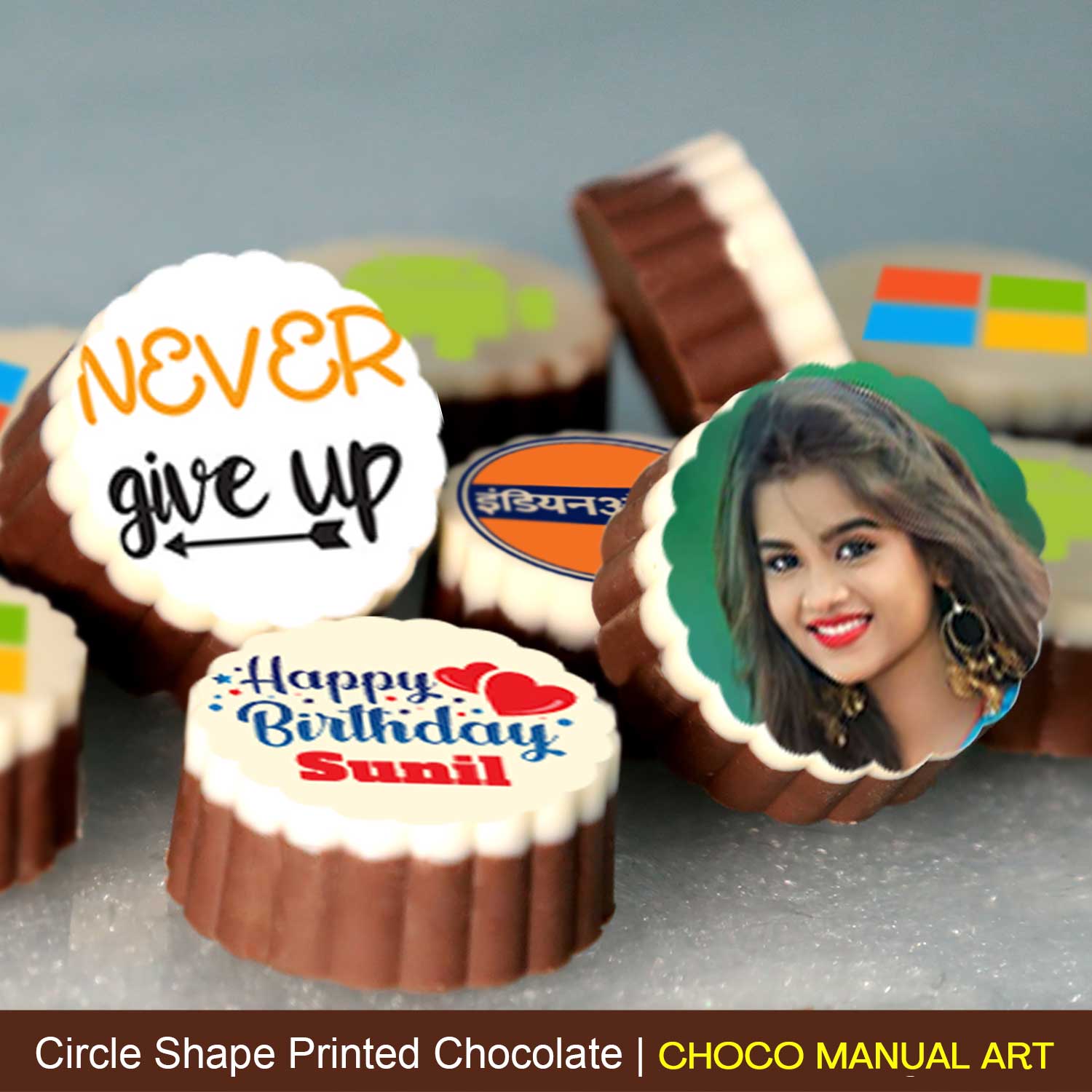 Personalised Printed Chocolate Gifts For Wish Never Give Up