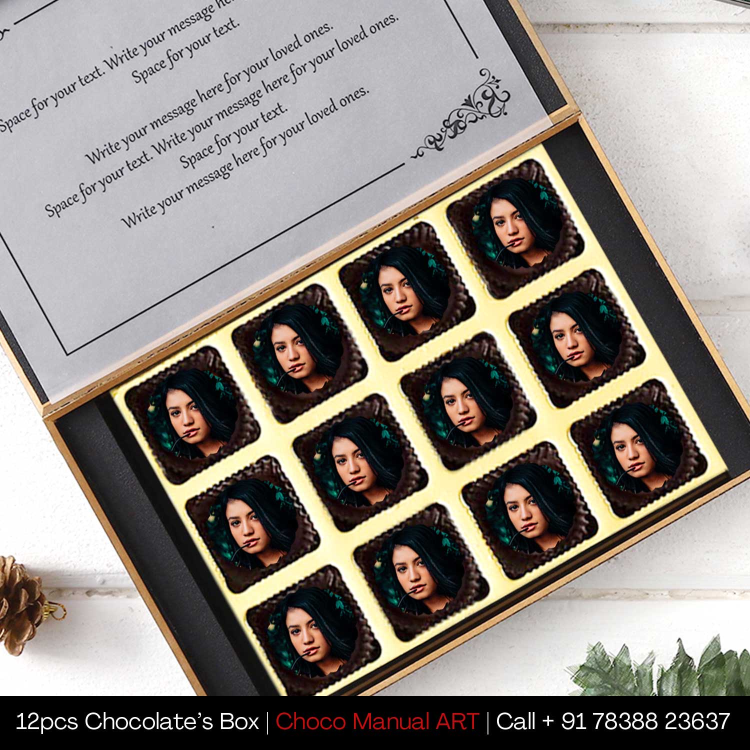 Customized Chocolates with Photo Printed on Chocolate