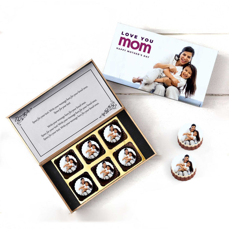 Cute graphics & photo printed box of chocolates
