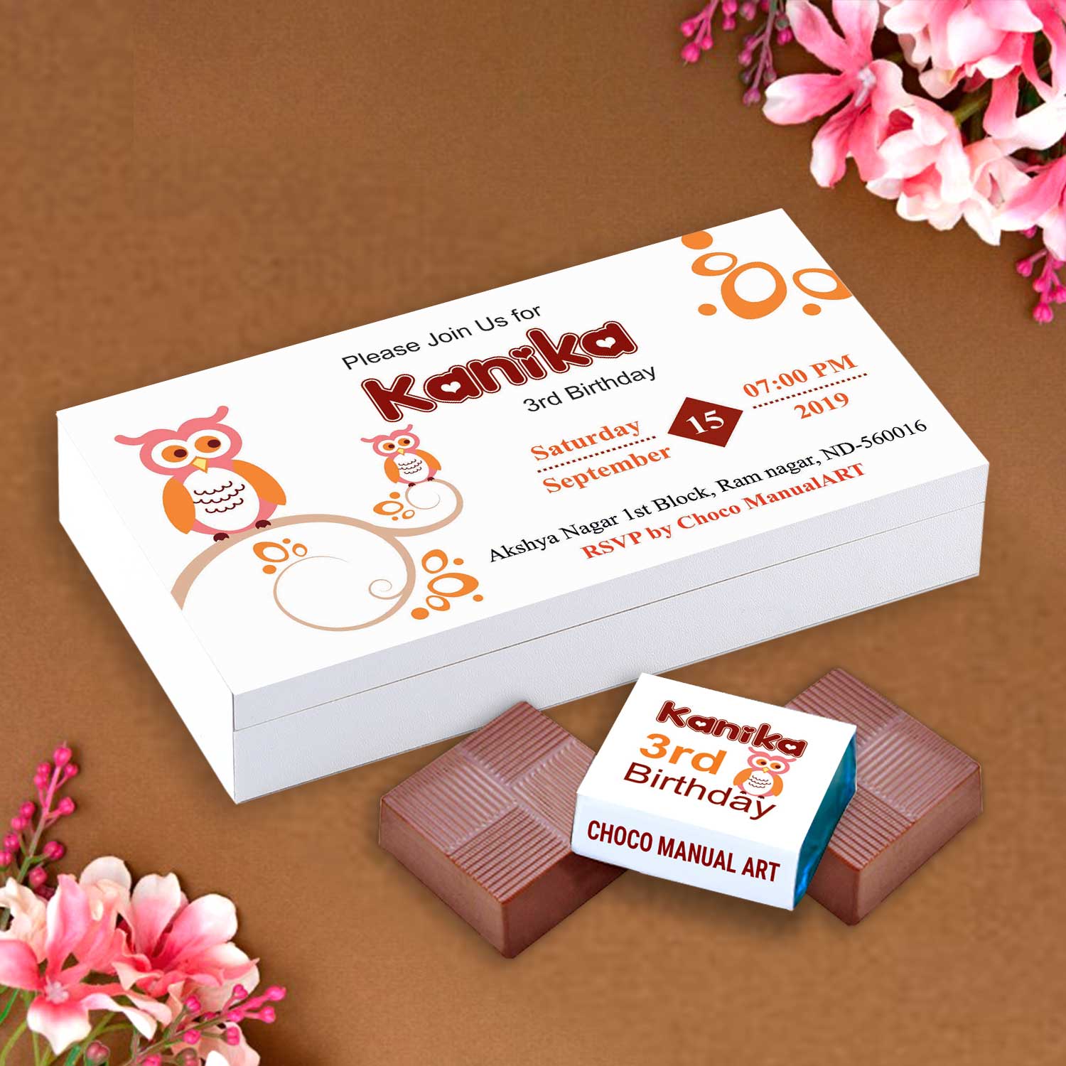  Write a Birthday Greeting Send them warm wishes for the birthday. Your message will be printed on butter paper and placed inside the gift box