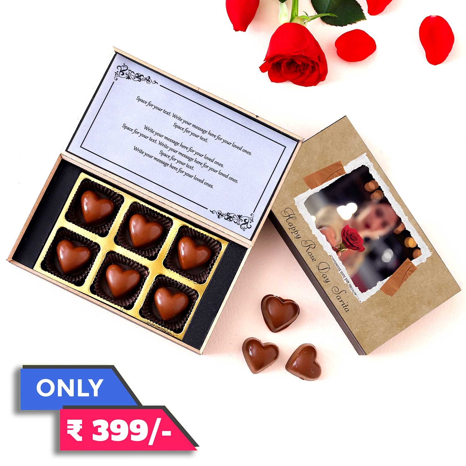 Rose Day Unique Chocolate gift I Buy at Choco ManualART