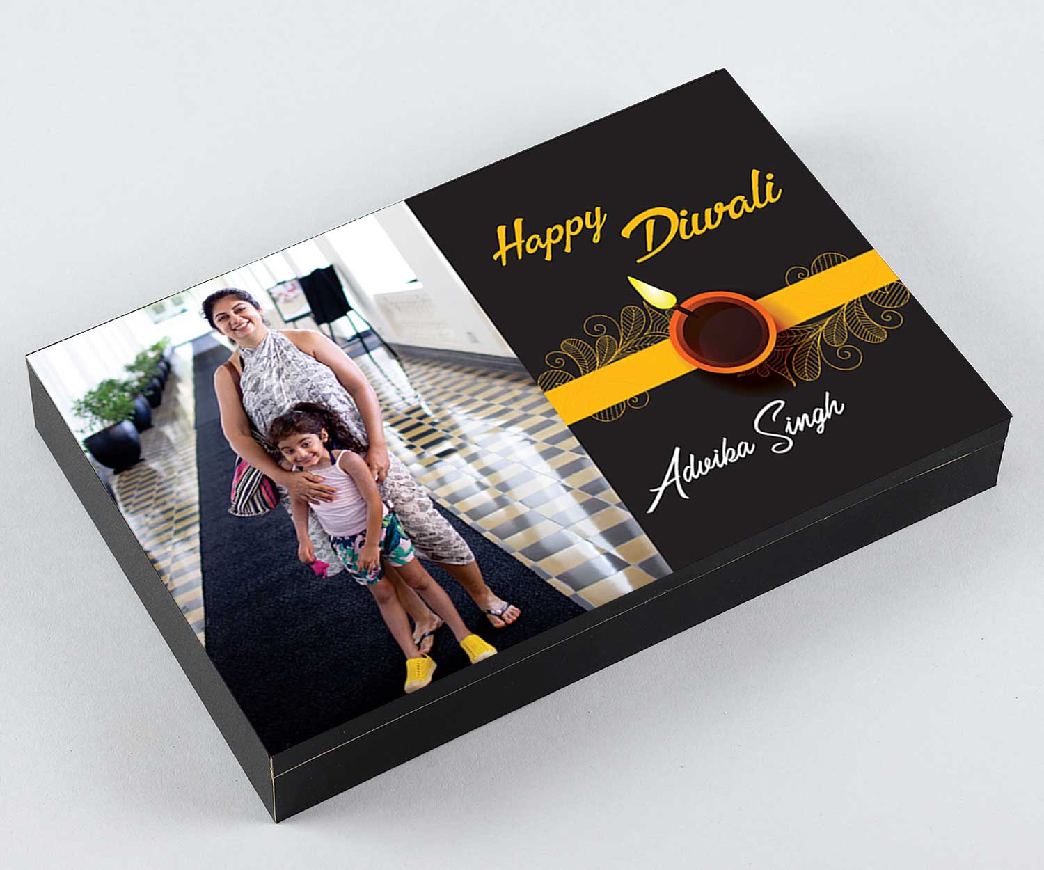 Innovative Diwali gift personalised chocolates box 